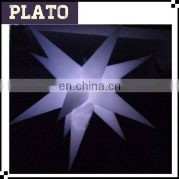Custom Hanging inflatable star balloon with led light for party decoration