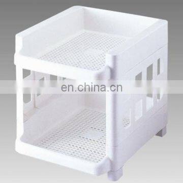 bathroom 2-layer plastic storage rack