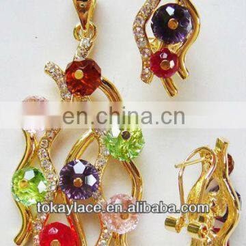 wholesale african jewelry sets 18k gold plated for women wedding