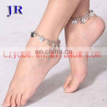 Tribal Gold and Silver Coin Belly Dance Anklet Jewelry Accessories P-9009# photo-2