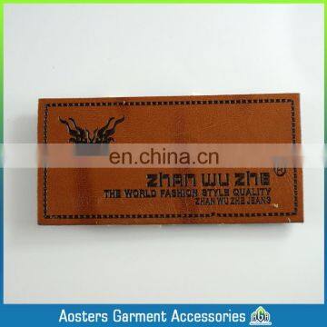Custom Fashion Printed Jeans Leather Label Patch photo-3