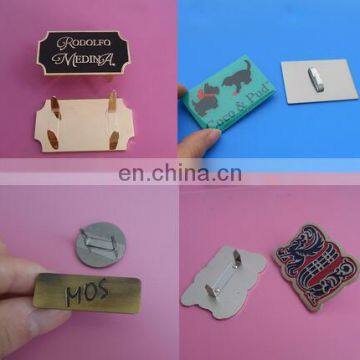 custom brand logo metal bag plates- u buckle bag nameplate for hangbag accessory