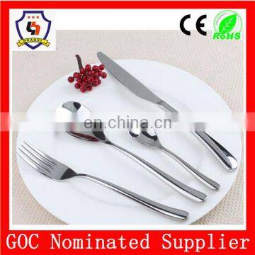cutlery sets/ tableware 4 pcs a set including tea spoon soup spoon knife and fork with stainless steel (HH-spoon-126)