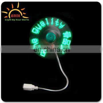 Mini led USB customized message light up fans