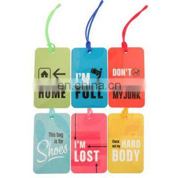 Free printable luggage tag template