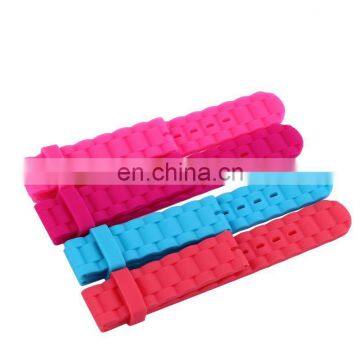 Fancy 23mm Silicone Rubber Watch Strap