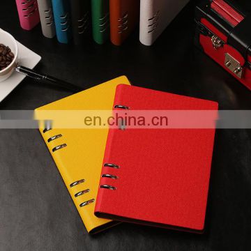 Leather cover spiral notebook loose leaf notebook