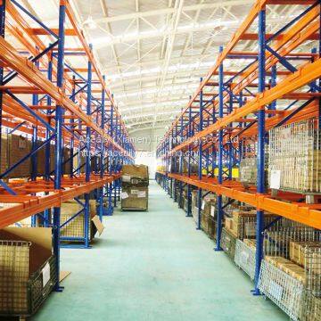 Double deep racking heavy duty storage shelf