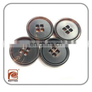 Fancy Imitation Plastic Resin Horn Buttons Fashion Button For Suit Has Square Holes