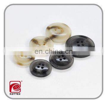 Flat convex bottom flat, full match, trend, cap type resin 4 hole button