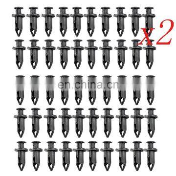 100x Car 8mm Dia Hole Plastic Rivets Fastener Auto Fender Bumper Push Pin Clips photo-5
