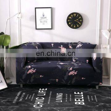 Floral Pattern Polyester Fabric Sofa Cover for Living Room Durable Dirty-proof Comfortable Sofa Set Cover