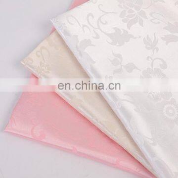 Plain Polyester Jacquard Satin Fabric in Stock photo-5
