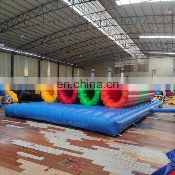 4 Lanes Different Colors Mobile Pop up Team Sports Inflatable Climbing Entrance Tunnels for Kids photo-4