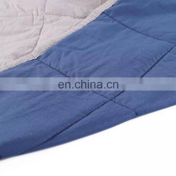 Hot Sale Customized Color 300TC 15/20/25lbs Cotton Sensory Two-tone Weighted Blanket For Adults photo-7