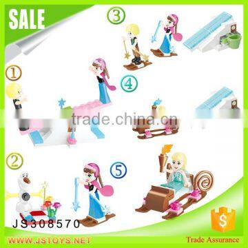 2016 hot sales Frozen building blocks elsa and anna for sale