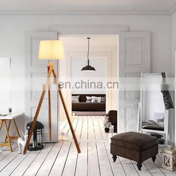 2018 Simple Creative Style Fabric Shades Tripod Modern Floor Lamp photo-3
