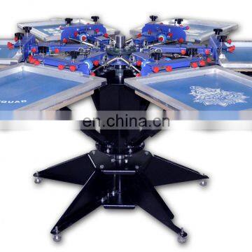 Micro Adjust Six Color Six Station Manual Overprinting Screen Printing Machine T-shirt Overprinting Screen Printer Machine photo-6