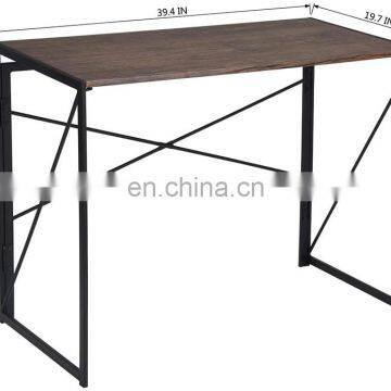 JS Folding Desk for Small Space, Computer Gaming, Writing, Student and Home Office