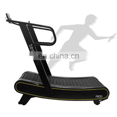 semi-commercial Gym Home Professional running machine non Motorized curved manual Treadmill For Home Gym Equipment