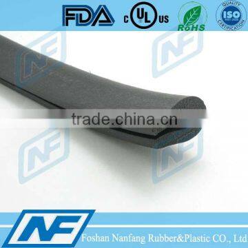 glass door sealing u shape rubber gasket