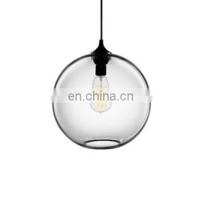 Colorful Glass Sphere Pendant Lamp E27 Retro Indoor Decorative Lighting