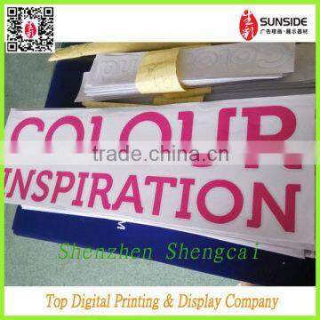 window decals customer design OEM ODM plotter sticker in Shenzhen