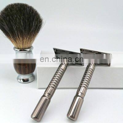 Classic type zinc alloy material eyebrow facial shaving razor with stainless steel blade