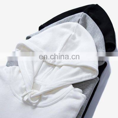 Custom Unisex Streetwear Oversized Plain Pullover Printing Sweatshirt Blank Embroidery 100% Cotton Fleece Hoodie photo-3