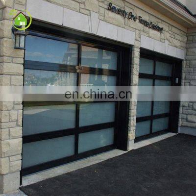 Wholesale 16x7 transparent  tempered glass garage door prices