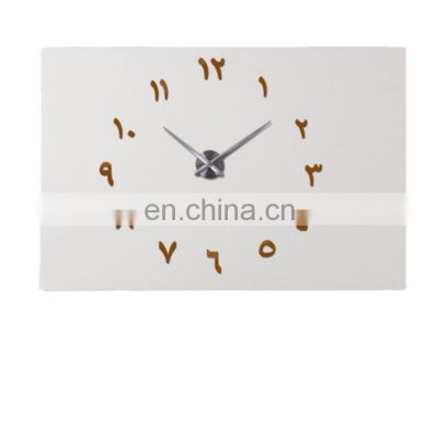 K&B wholesale factory modern style EVA+Acrylic diy digital  wall clock large