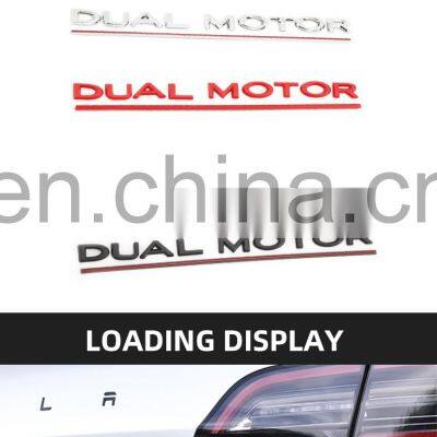 Hot Sale Car Accessories Custom Abs Chrome Finished Car Emblem Badge Car Logo Sticker For Tesla Model 3 photo-2