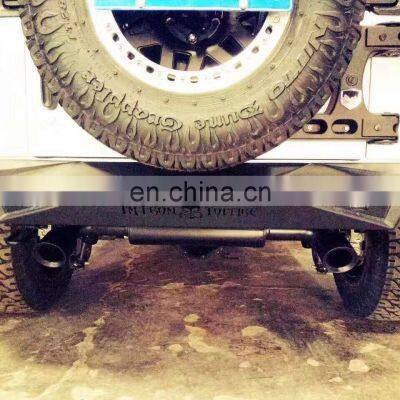 J255 Агрессивный задний бампер. Горячая продажа! Аксессуары для внедорожника 4X4. Черные стальные передние и задние бамперы для Jeep Wrangler JK 2007 - 2017 годов photo-3
