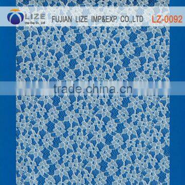 factory in China specialize in warp knitting lace fabrics/cheap with good quality lz-0092