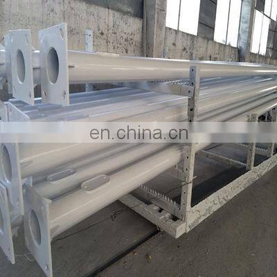 8M 10M Galvanized Light Columns With Double Arm