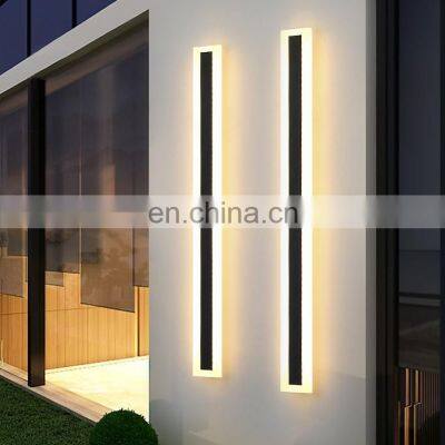 Outdoor IP65 Aluminum and Acrylic Wall Light LED Lamp 1200mm Long Strip LED Sconce Lamp