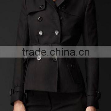 Metal Epaulette Keeper Trench Jacket for lady