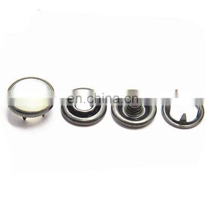 Best Selling Light Beautiful Strong Durable 10 mm Round Pearl Prong Snap Button Pearl Rivet For Clothing photo-5