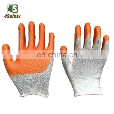 4SAFETY Yellow Orange Pvc Work Gloves