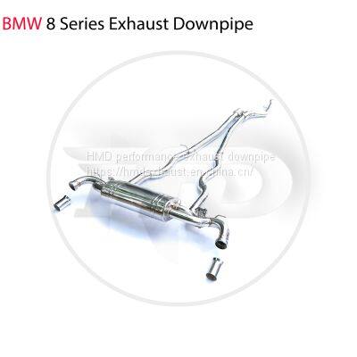 Stainless Steel Exhaust Pipe Manifold Downpipe is Suitable for BMW 8 Series Auto Modification Electronic Valve whatsapp008618023549615