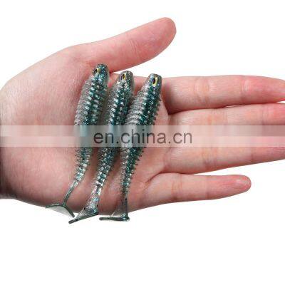 JOHNCOO Soft Plastic Lures Bait 80mm 110mm Fishing Lure Swimming Worm Artificial Lure photo-5