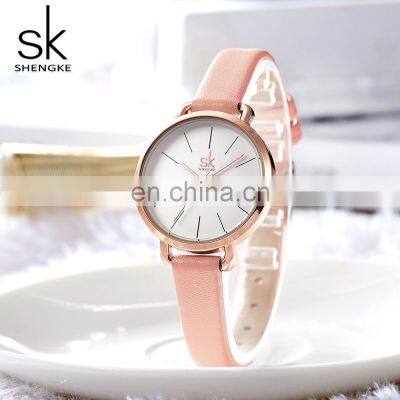 SHENGKE Girls Hand Watch K8021 Minimalism Style Lady Wrist Watches Cheap China Factory Watches