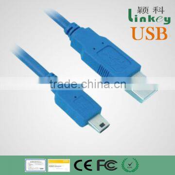 high speed 2.0 USB cable data cable 5 pin mini usb cable