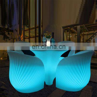 rgb color change illuminated light up portable bar tables outdoor led chair lumineuse led garden glow furniture bar sofa set