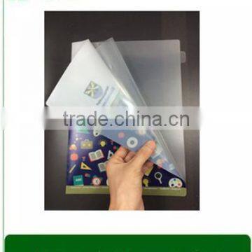 2016 New Plastic Clear A4 PCustom L Shape FolderP File Folder for Promotional Gifts, photo-2