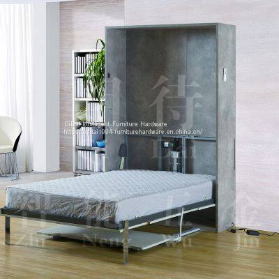 Electrical Solid Wood Multifunction Foldable Bed With Desk Bedroom Furniture photo-2