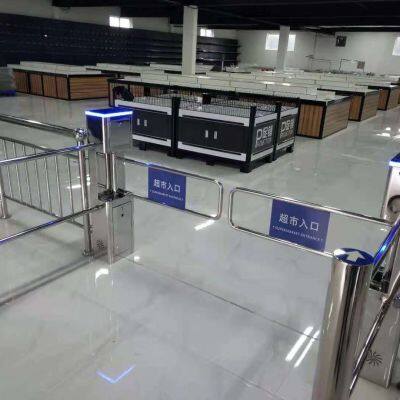 Customized Professional Stainless Electric Securely Control Barrier Gate Supermarket Turnstile