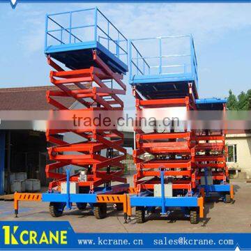 10m electric scissor platform lift, portable lifter