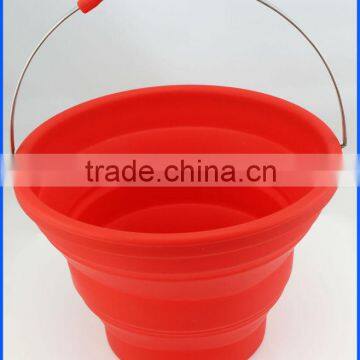 Hot Selling Silicone Collapsible Folding Water Bucket