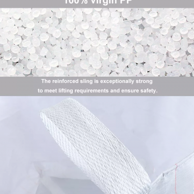 Polypropylene FIBC Big Plastic Bag for Sand Cement Mineral Use photo-3